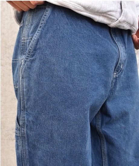 Used Carhartt Denim Carpenter Pants Indigo 03-106