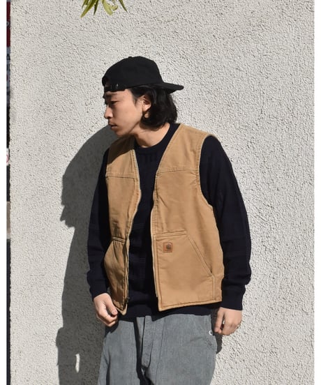 Used Carhartt Duck Vest Camel 02-100