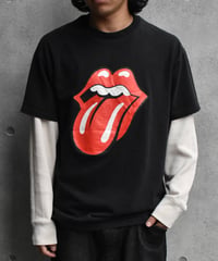 Used Rolling Stones Tour Print Tee Black 04-457