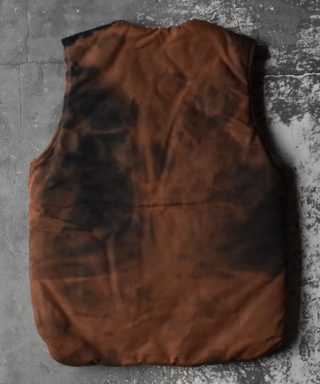 Bleached Carhartt Duck Vest Cut Off Ribs  02-159