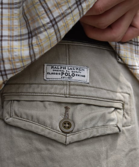 Used Polo Ralph Lauren Cargo Shorts Beige  03-148