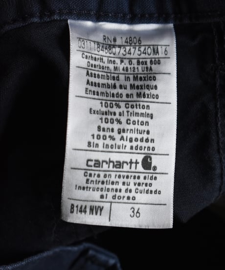 Used Carhartt Painter Shorts Navy 03-180
