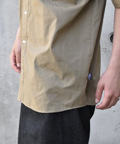 Used  Patagonia Organic Cotton Short Sleeve Shirt Khaki 05-057