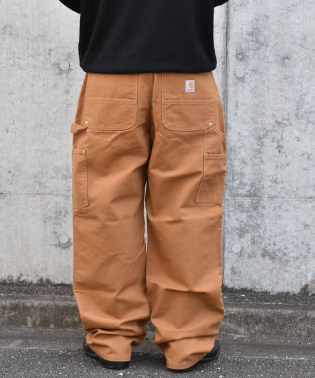 Used Carhartt Duck Double Knee Carpenter Pants Brown 03-100