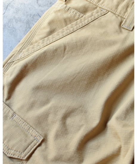 Used Carhartt Relaxed Fit Ripstop Cargo Shorts - Mustard 03-120