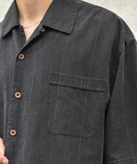 Used Jamaica Jaxx S/S Silk Shirt Black 05-090