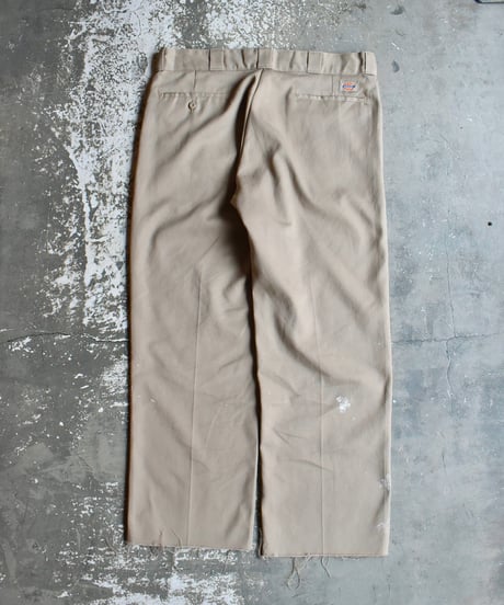 Used Dickies 874 FLEX Work Pants Cut Off Khaki 03-190