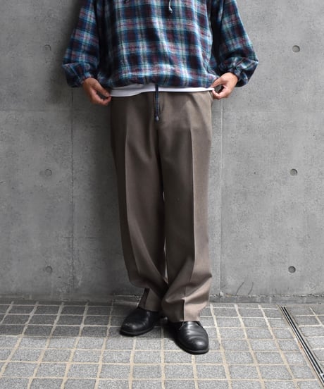 90s Used Levi's Action Slacks Grey Brown 03-149
