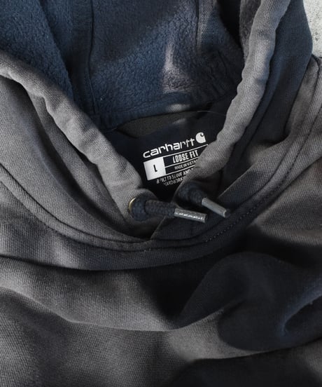 Used Carhartt Fade Sweat Hoodie Navy 04-357