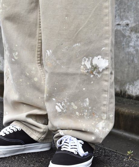 95's Used Levi's Silver Tab Painted Denim Pants "BAGGY" Made in USA03-203