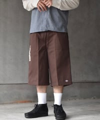 00s Deadstock Dickies 42283MH 13Inch Multi-Use Pocket Work Short Mahogany