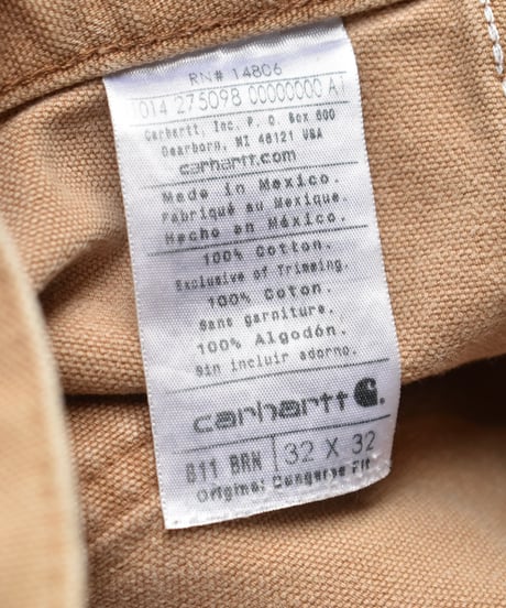 Used Carhartt B11 Duck Painter Pants Aged Camel Brown 03-158