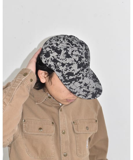 Sublimeroe Long Brim 6Panel Cap Reflectar Camo Black