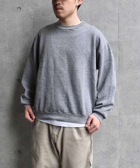 70s Russell Athletic Crew Neck Sweat Grey "Made in USA" 04-428