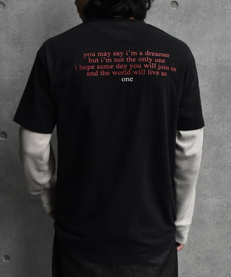 Used Jhon Lennon "NYC" Tee Black 04-458