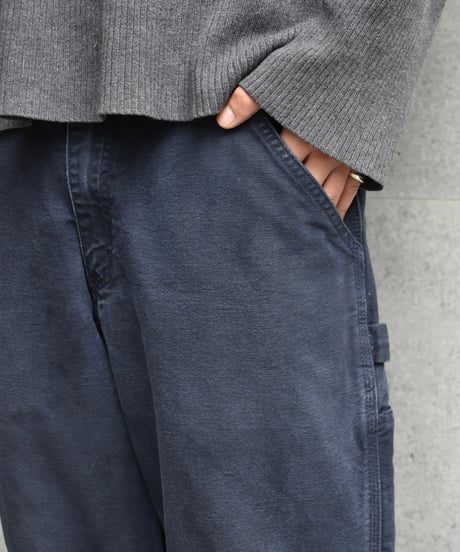 Used Carhartt Duck Carpenter Pants Navy 03-132