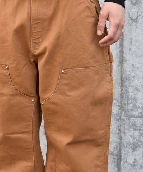 Used Carhartt Duck Double Knee Carpenter Pants Brown 03-100