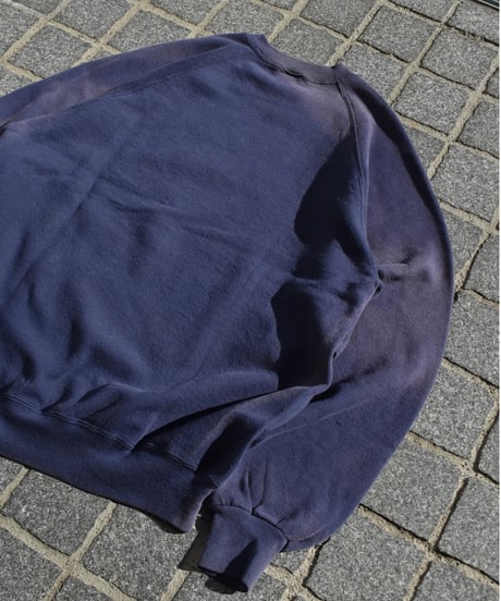 Used Jerzees Raglan Sleeve Sun Fade Sweat Shirts Navy 04-328