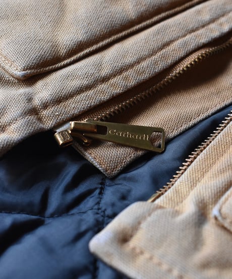 Used Carhartt Duck Vest Brown 02-043