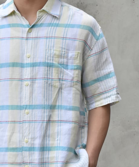 Used Cubavera S/S Plaid Shirt 05-086