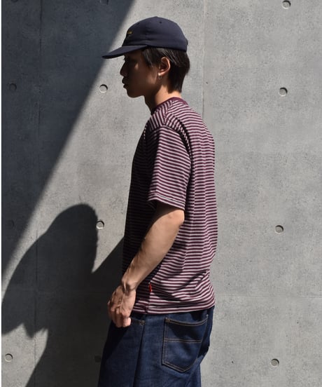 Health Knit Classic Border Jersey T-Shits Purple/Light Grey