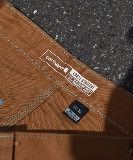 Used Carhartt Duck Double Knee Carpenter Pants Brown 03-100
