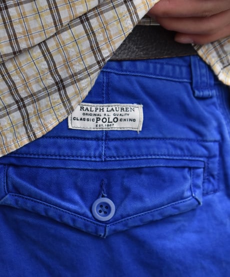 Used Polo Ralph Lauren Cargo Shorts Blue 03-146