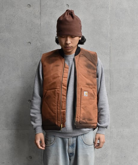 Bleached Carhartt Duck Vest  02-158