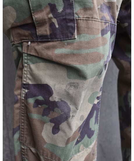 Used Us Army Combat Trouser Cut Off Woodland Camo 03-185