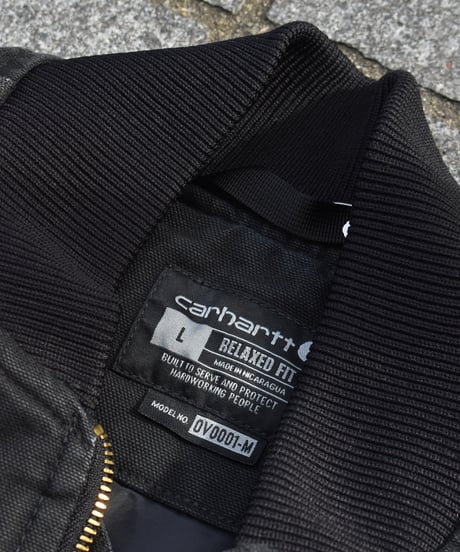 Used Carhartt Duck Vest Black 02-050
