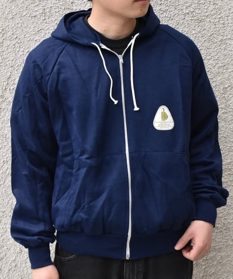 Deadstock Madison Avenue Zip Sweat Hoodie Navy Made in Poland 04-392