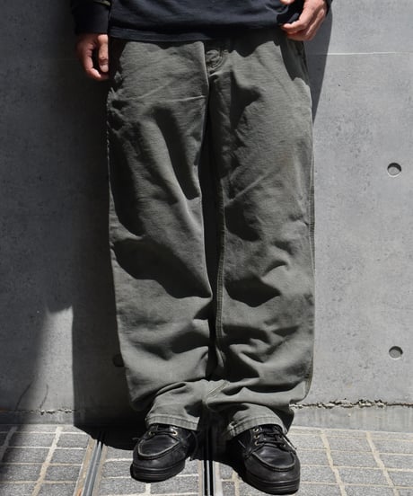 Used Carhartt FR Duck Carpenter Pants Moss Green 03-112