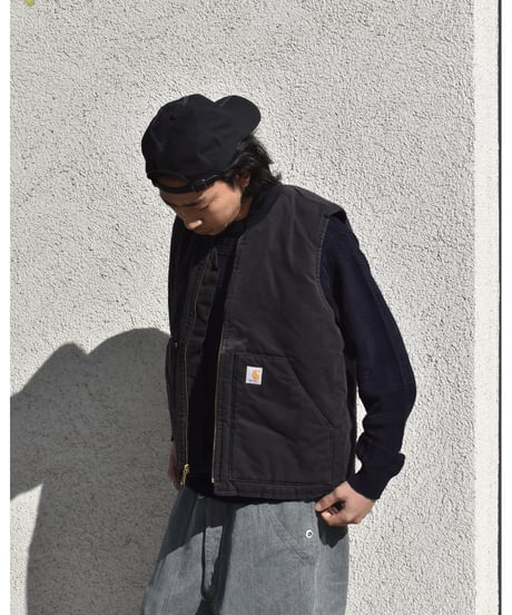 Used Carhartt Duck Vest Aged Black 02-101