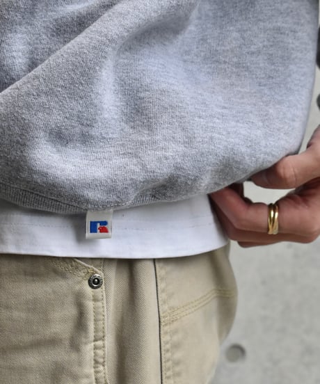 90s Russell Athletic Crew Neck Sweat Grey "Made in USA"  04-424