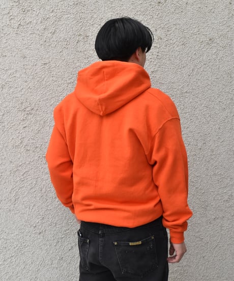 Used Discus Athletic Zip Sweat Hoodie Orange 04-394