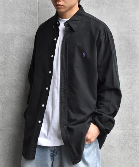 Used Polo Ralph Lauren Long Sleeve Shirt Black 05-037