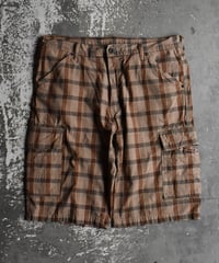 Used Levi's Plaid Cargo Shorts 03-170
