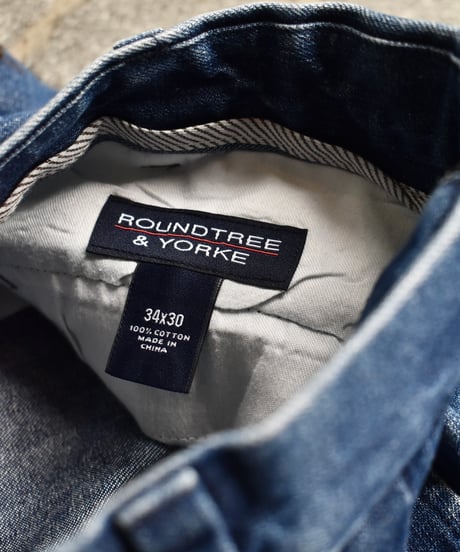 Used Roundtree & Yorke 2-Tuck Denim Slacks 03-141