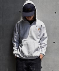 Used Carhartt Pullover Sweat Hoodie Ash Grey 04-455