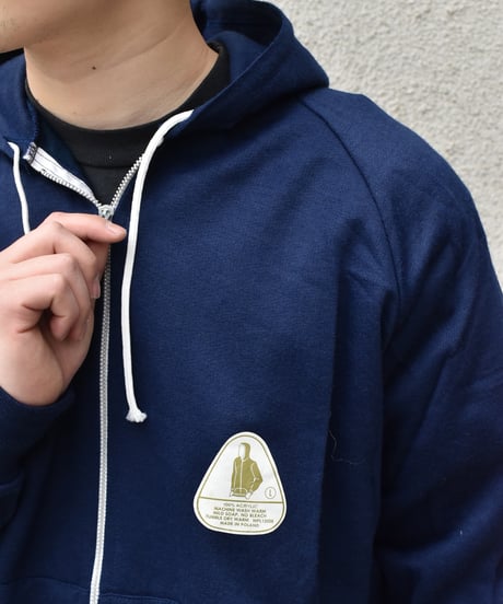 Deadstock Madison Avenue Zip Sweat Hoodie Navy Made in Poland 04-392