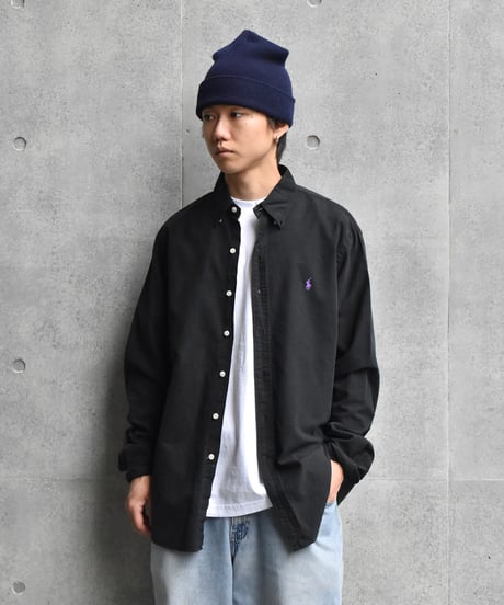 Used Polo Ralph Lauren Long Sleeve Shirt Black 05-037