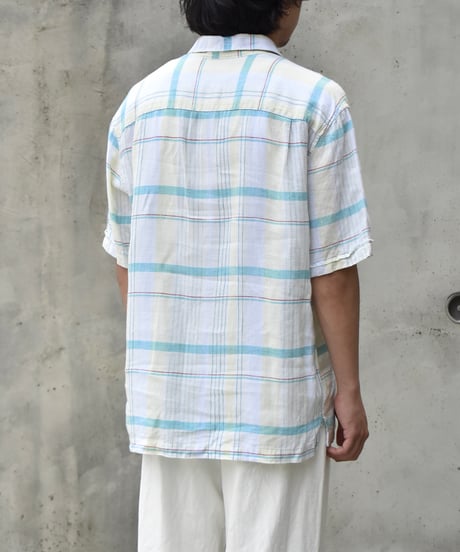 Used Cubavera S/S Plaid Shirt 05-086