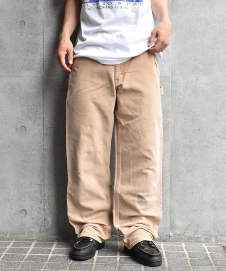 Used Carhartt B11 Duck Painter Pants Aged Camel Brown 03-158