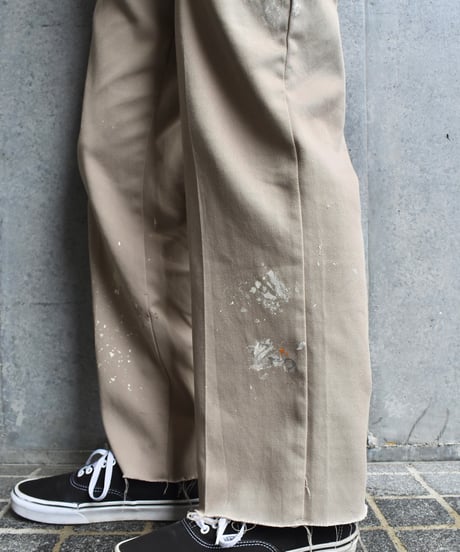 Used Dickies 874 FLEX Work Pants Cut Off Khaki 03-190