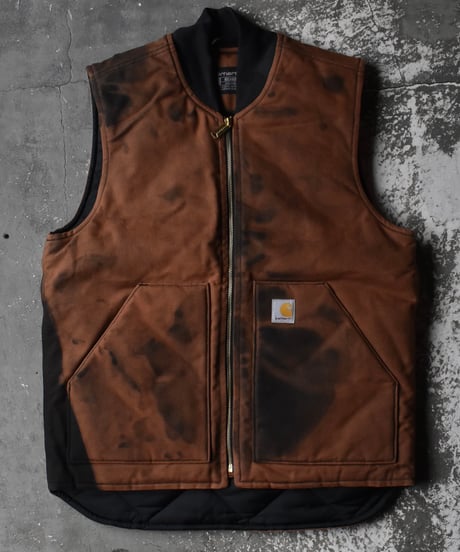 Bleached Carhartt Duck Vest  02-157