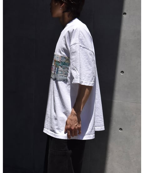 Customized Los Angeles Apparel Garment Dye 8.5oz S/S Wide Tee White