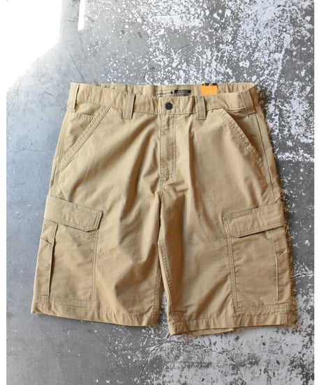Used Carhartt Relaxed Fit Ripstop Cargo Shorts - Mustard 03-120