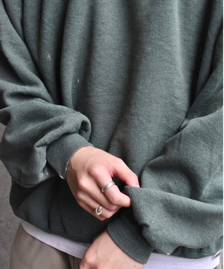 90s Russell Athletic Crew Neck Sweat Fade Green "Made in USA" 04-432