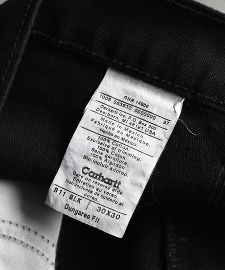 Deadstock Carhartt B11 Duck Carpenter Pants Black 03-192