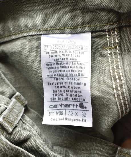 Used Carhartt B11 Duck Painter Pants Moss Green 03-157